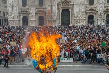 Fridays for future a Milano: la protesta degli studenti 7