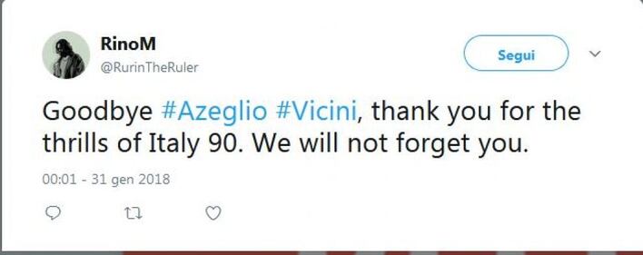 Il cordoglio social per la morte di Vicini 3