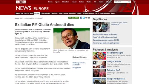 Andreotti: la stampa estera 2