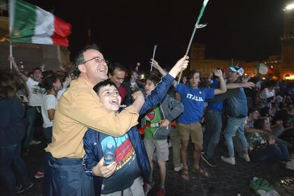 Tifosi azzurri in festa 2