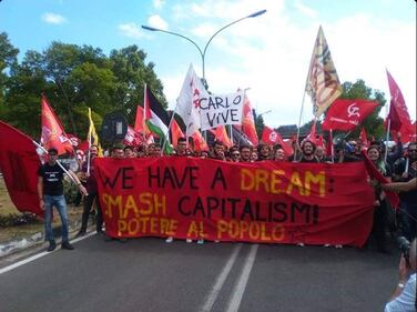La manifestazione degli antagonisti in Sicilia contro il G7 3