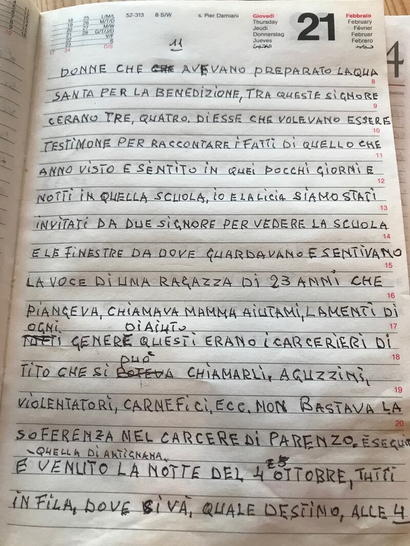 Il diario inedito del cugino di Norma Cossetto 7