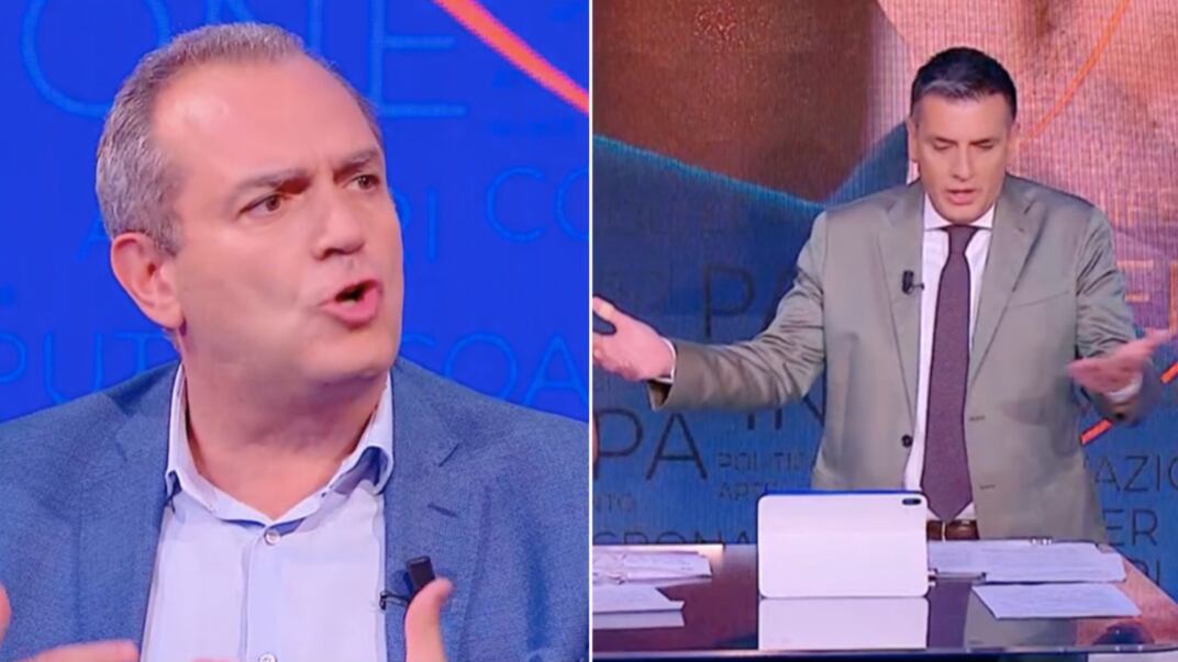 De Magistris insulta a testa bassa: "Italiani razzisti". Ma il conduttore lo gela così