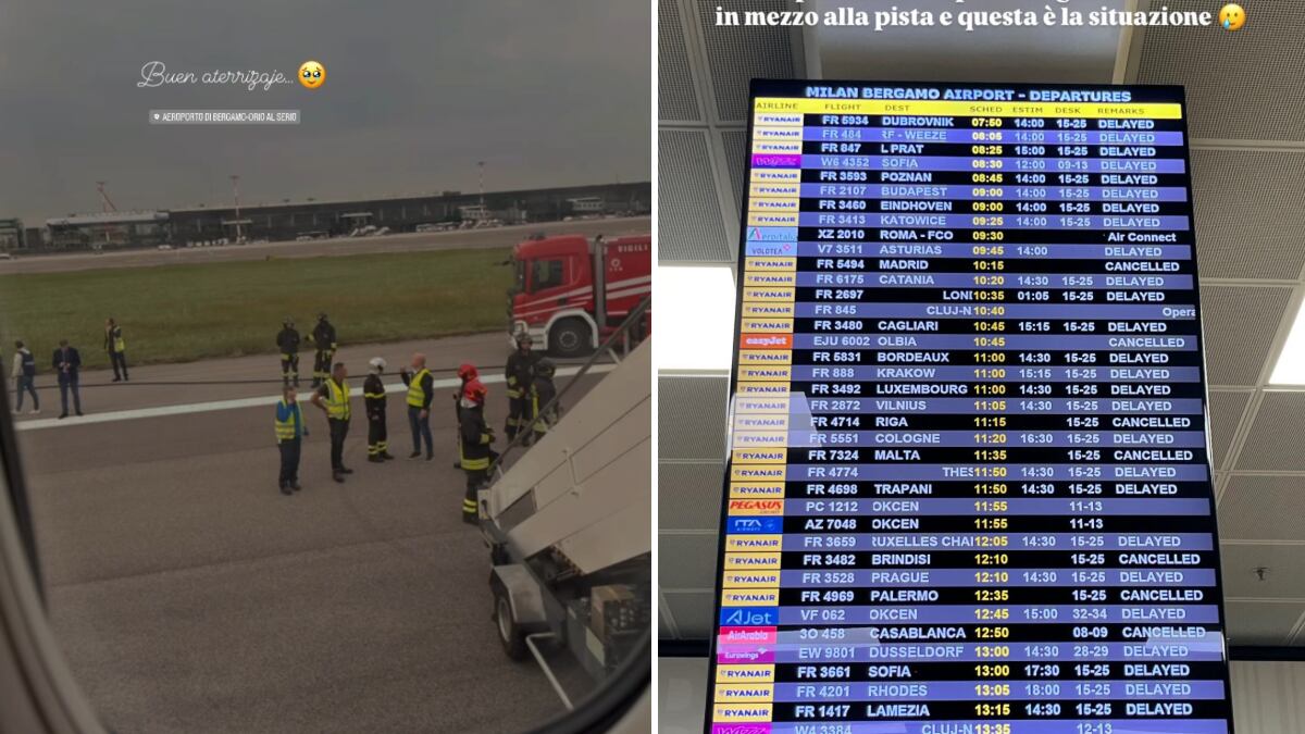 Scoppiano gli pneumatici all'aereo, danni alla pista. Caos a Orio al Serio, stop a tutti i voli per 12 ore
