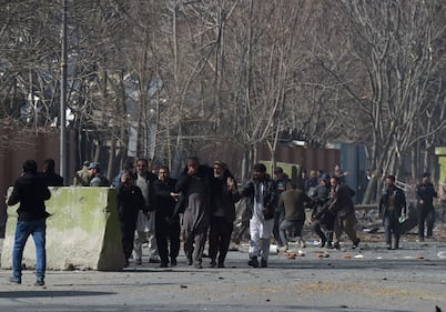 I feriti nell'attentato di Kabul 1