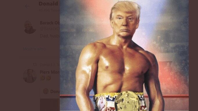 Trump versione Rocky Balboa: il fotomontaggio fa impazzire il web