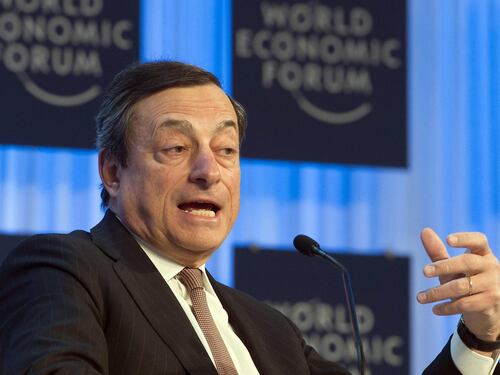 Draghi: "Basta tasse, ora crescita"