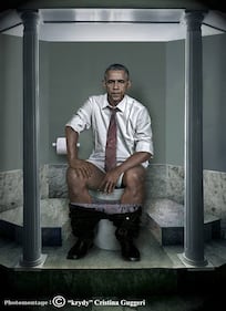 L'artista italiana che ritrae i leader mondiali alla toilet 3