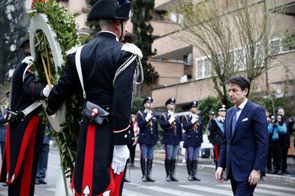 Il Presidente Giuseppe Conte alla commemorazione della strage di via Fano  5