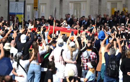 La traslazione della Bara di Papa Francesco nella Basilica di San Pietro 10