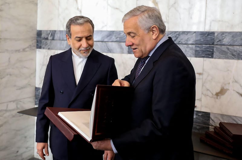 Tajani incontra ministro degli Esteri Araghchi