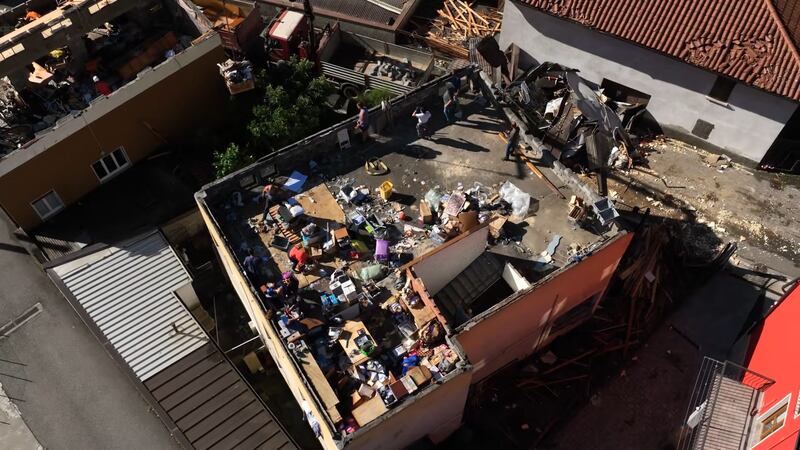 Devastazione e tetti scoperchiati, i danni in Val Seriana dopo il violento temporale 10