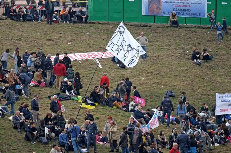 I manifestanti al Family Day 1
