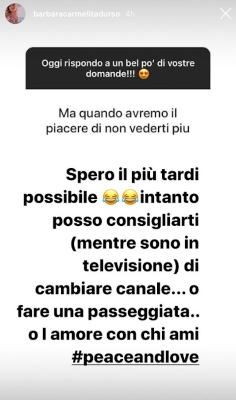 Risposte Barbara d'Urso
