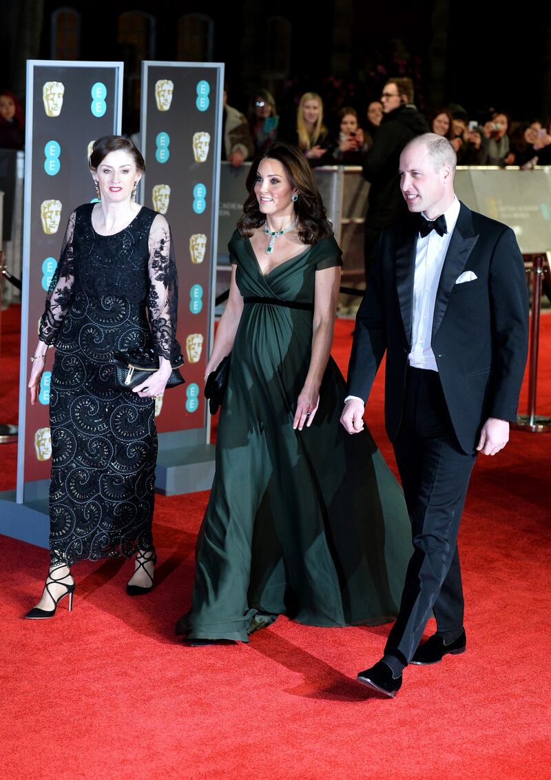 Kate Middleton incinta ai Bafta 2018 8