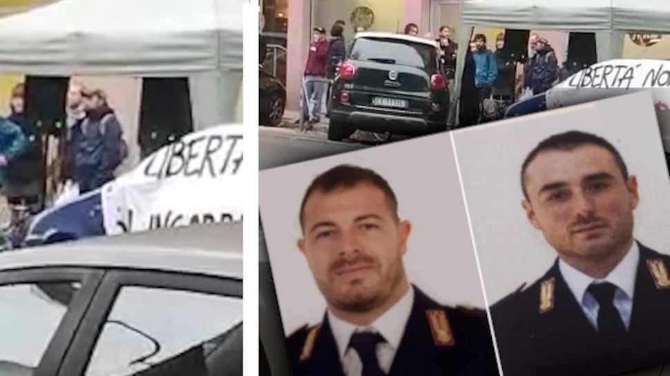 "Sbirri a testa in giù". Chi c'è dietro il comizio choc sugli agenti uccisi