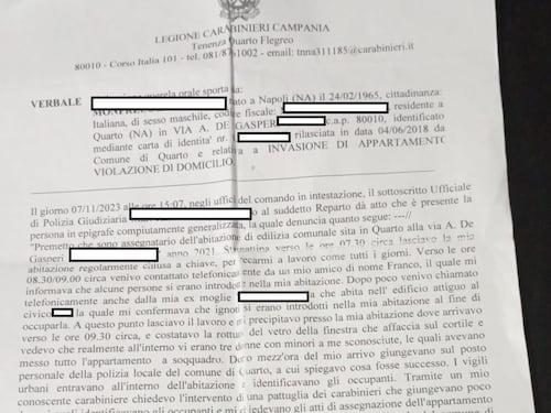 Va al lavoro e al ritorno trova la casa occupata: ora vive in auto