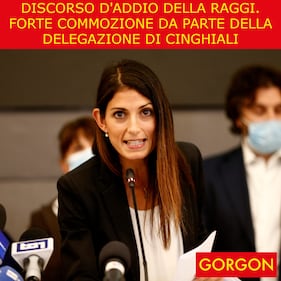 Ecco la satira del giorno. Discorso d'addio della Raggi 1
