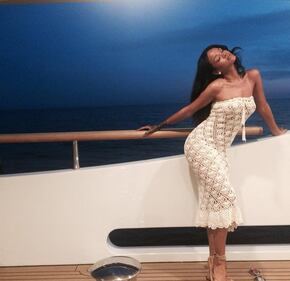 Rihanna, vacanze italiane in barca 5