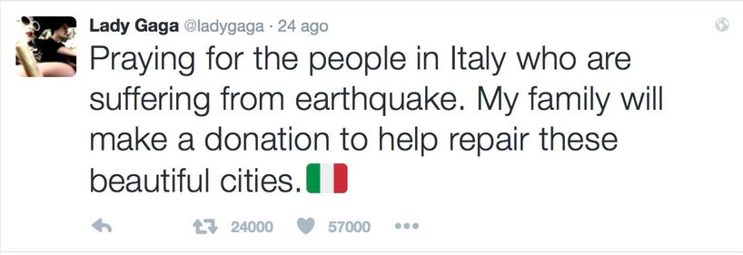 Terremoto, come hanno reagito le star internazionali 21