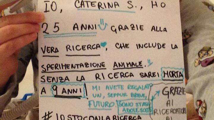 Insultata per aver difeso i test sugli animali. Su Fb scrive: "Ragioniamo"