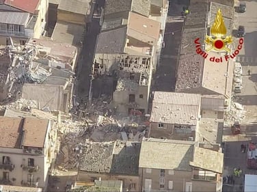 Crollo visto dall'alto