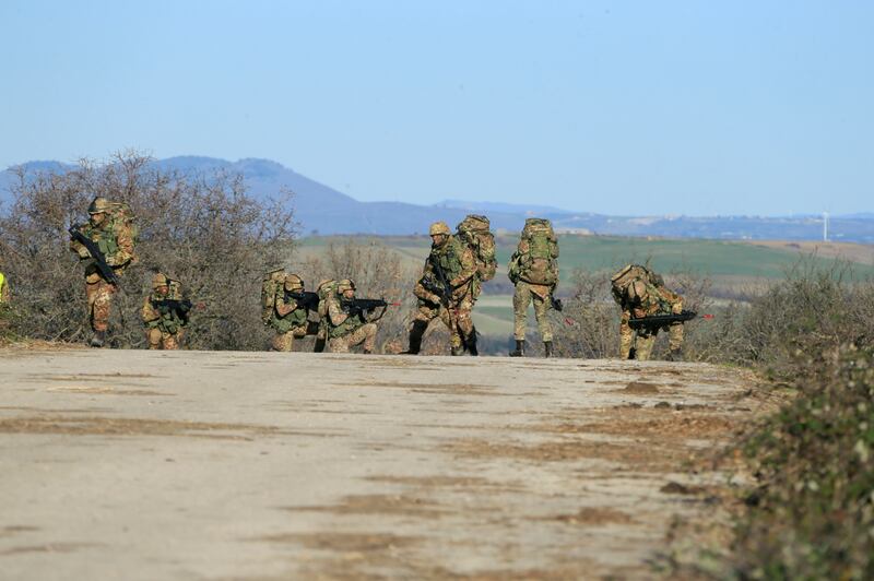 L'addestramento dei militari del 3° Corso Sanità 4