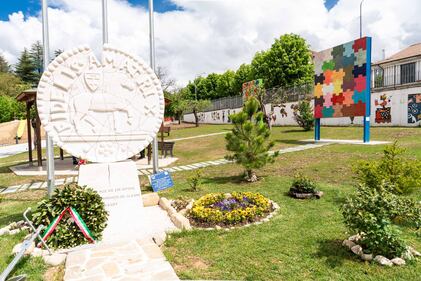 Le opere d'arte del parco giochi "Padre Minozzi" di Amatrice 1