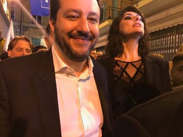 Salvini e la Isoardi a Sanremo 1