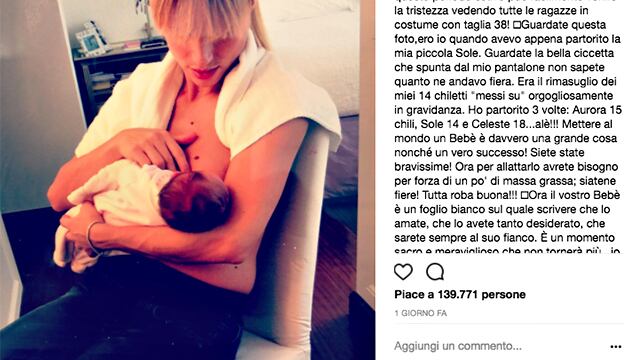 La "ciccetta" della Hunziker che divide le donne