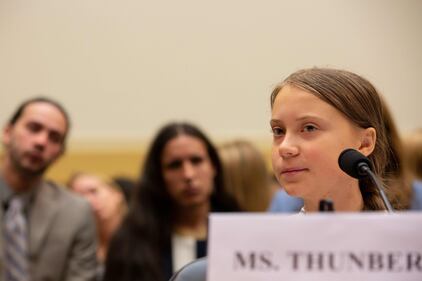 Greta Thunberg parla al Congresso Usa 8