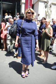 Abito sexy per Emma Marrone alla sfilata di Ferragamo 12