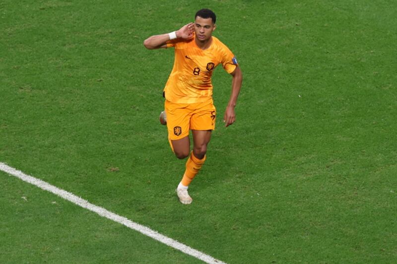 Cody Gakpo in rete a Qatar 2022