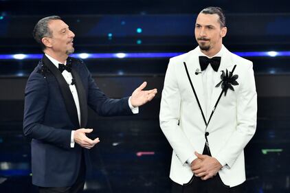 Ibrahimovic alla finale di Sanremo 2021 3