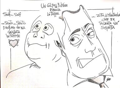 La vignetta del giorno: la grigliata tra Di Maio e Zingaretti 1
