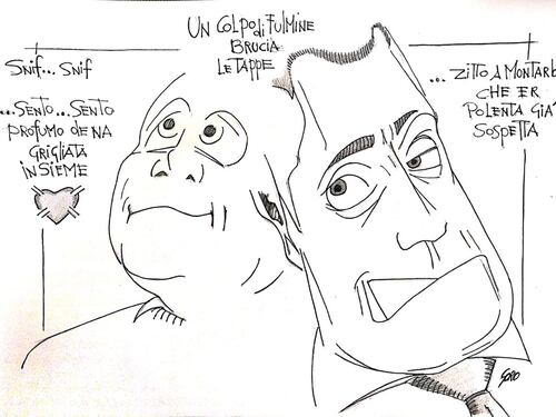 La vignetta del giorno: la grigliata tra Di Maio e Zingaretti