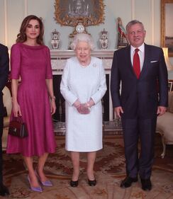 La Regina Elisabetta e l'incontro con il re Abdullah II  3