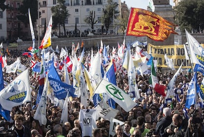 La Lega di Salvini in piazza del Popolo 2