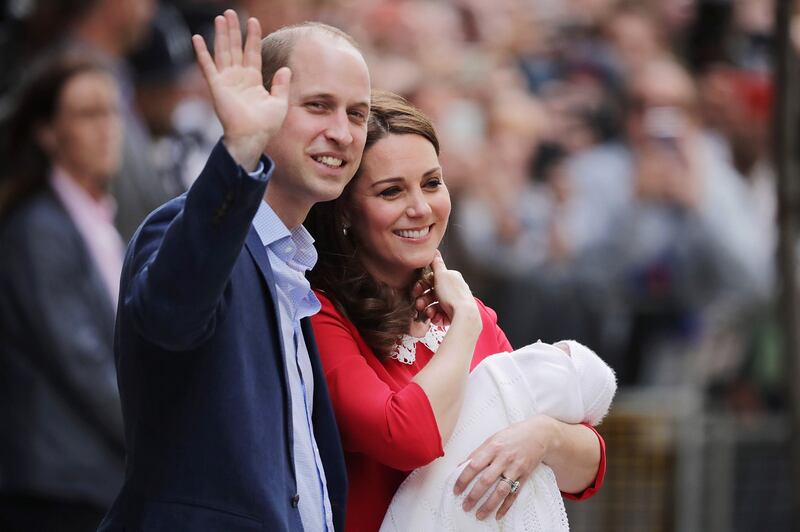 Kate Middleton e il Principe William col Royal Baby 1