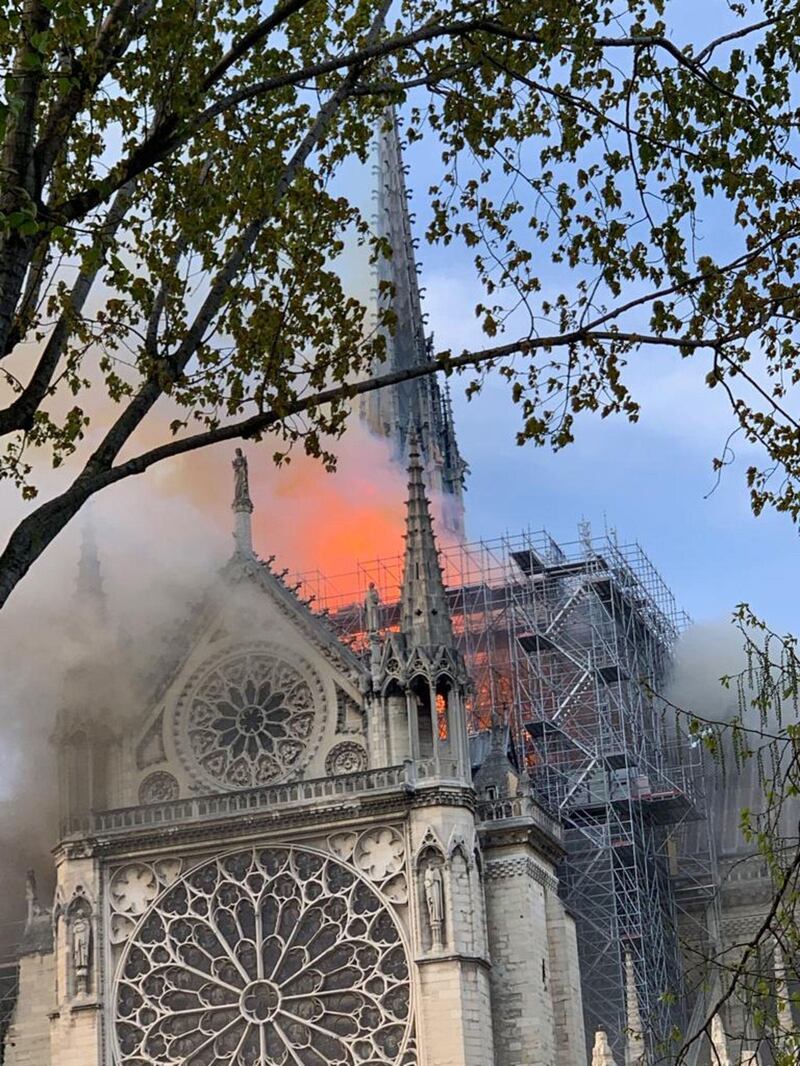 Notre Dame in fiamme: le foto del salvataggio 10