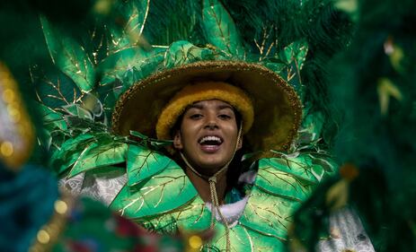 Brasile: la sfarzosa dei carri di Carnevale 6