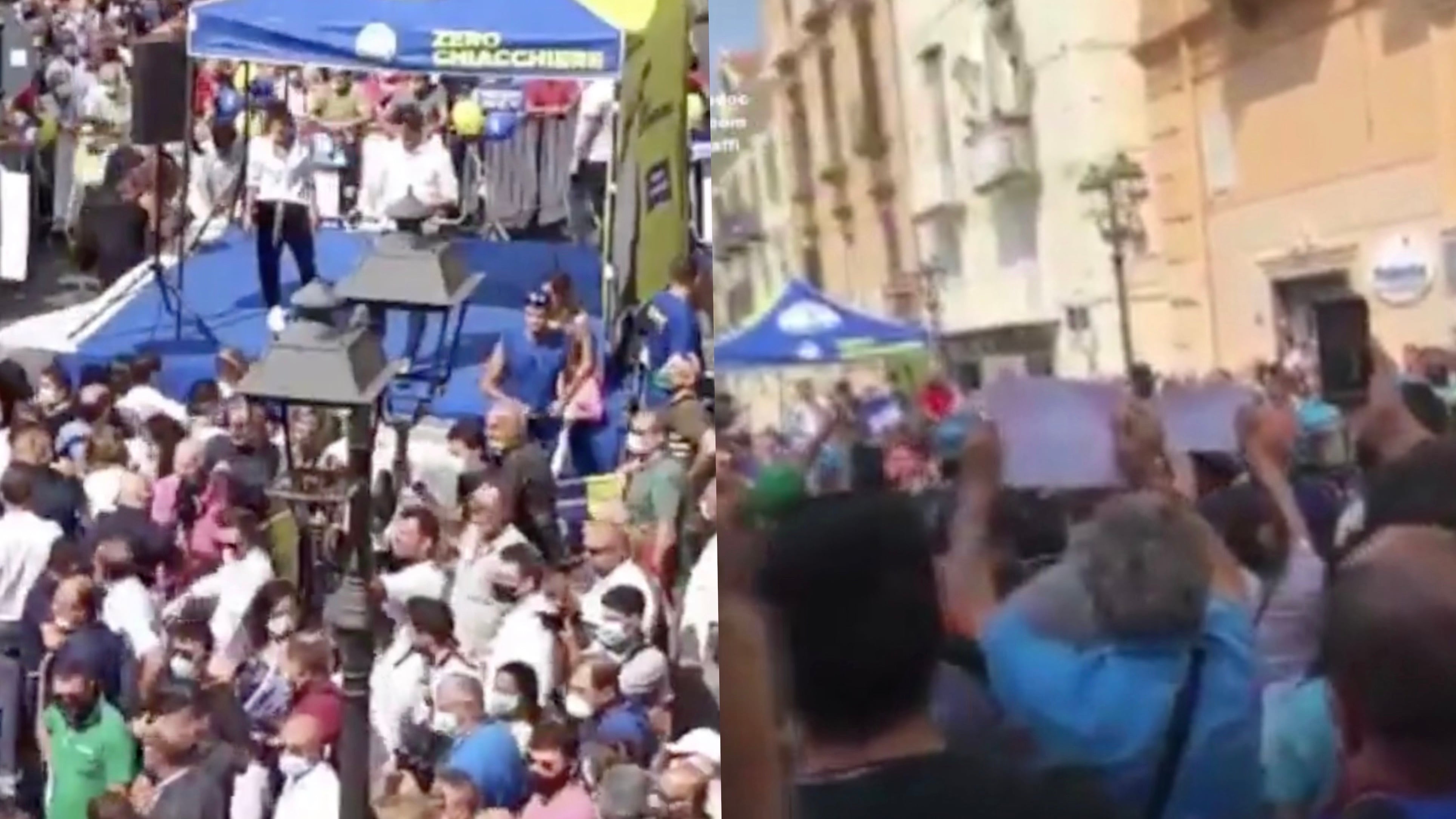 Il bavaglio d'odio rosso su Salvini: "Chi minaccia e insulta è un incivile"