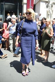 Abito sexy per Emma Marrone alla sfilata di Ferragamo 19