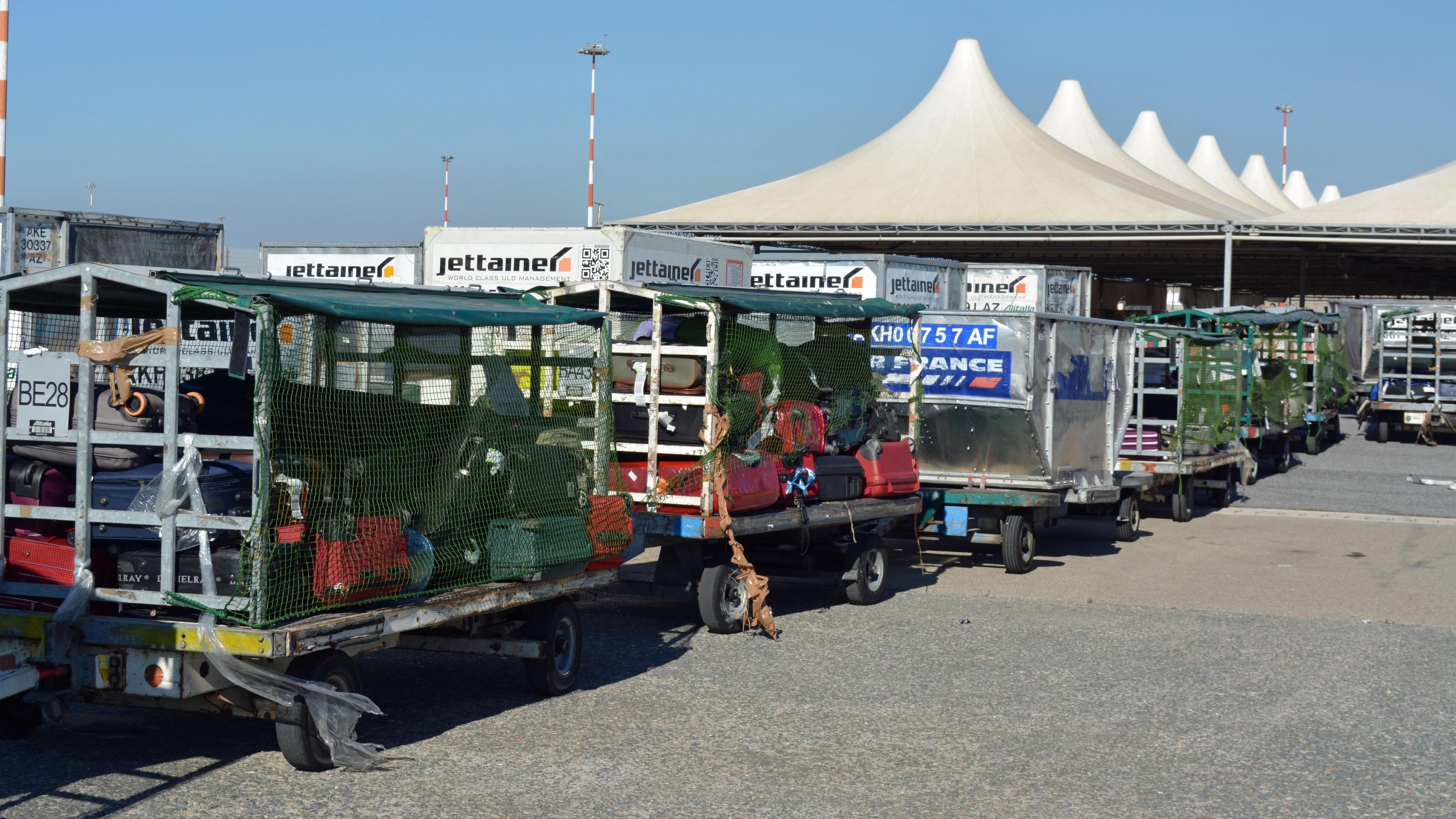 Caos bagagli a Fiumicino