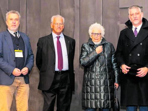 Segre e Giuli al Memoriale della Shoah