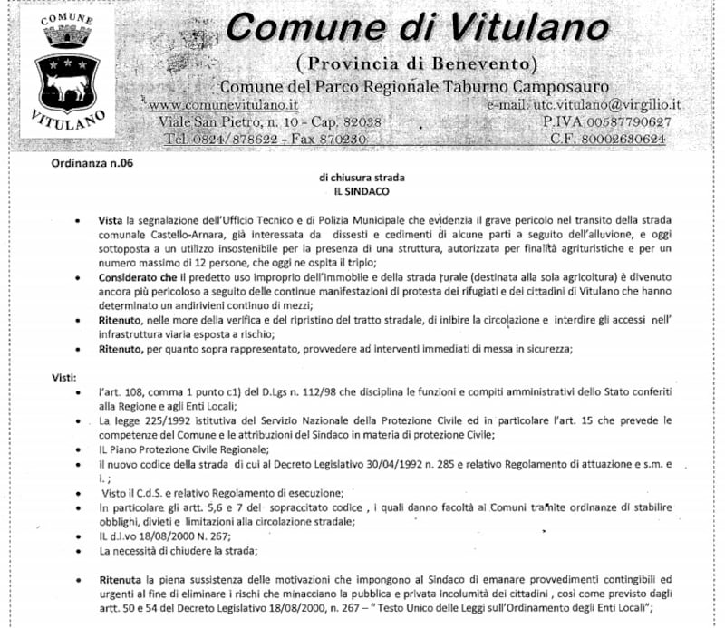 Ordinanza