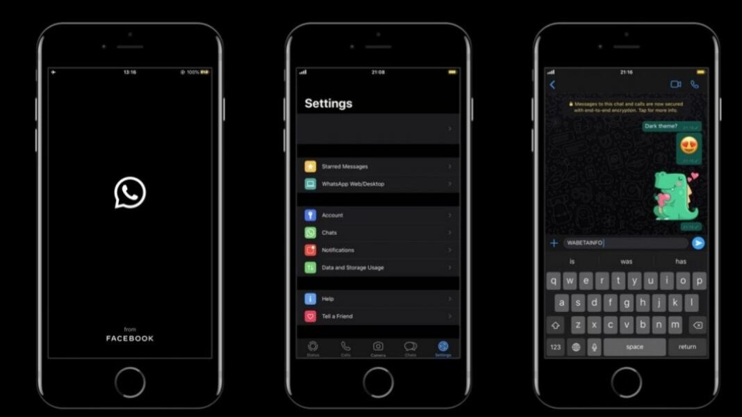 WhatsApp, arriva la "dark mode" per smartphone iOs e Android