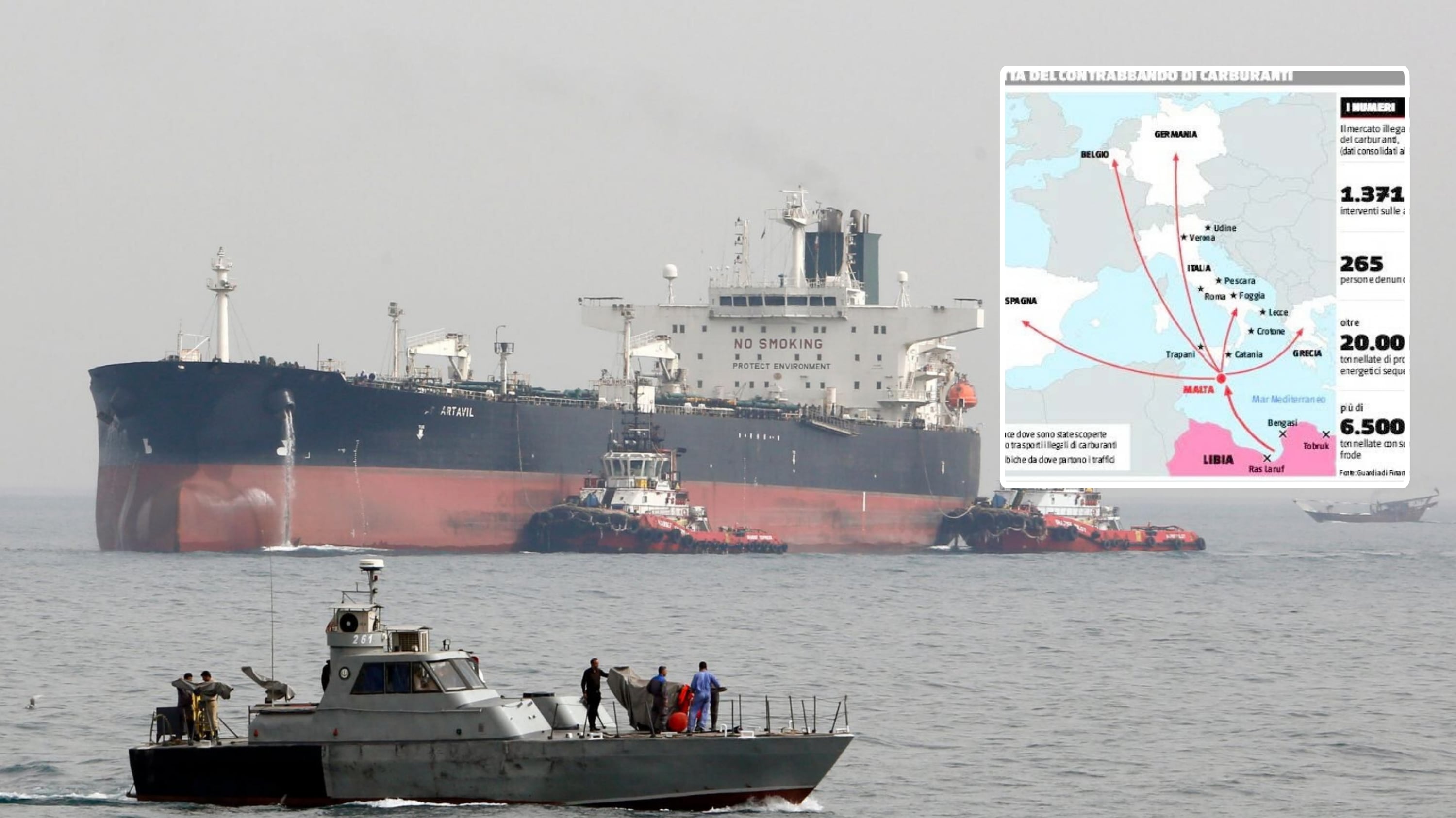 petroliere traffico