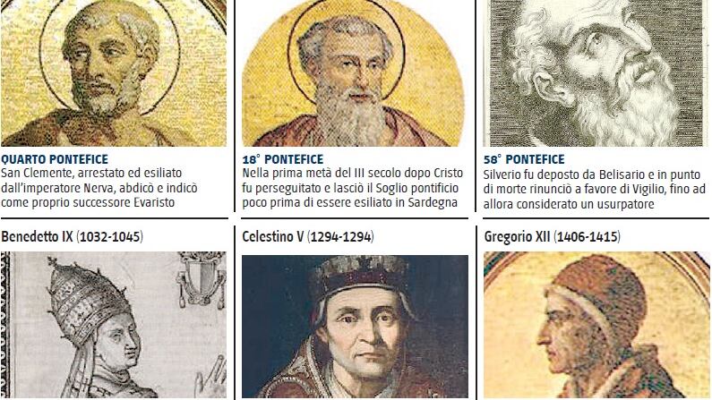Tra "gran rifiuti" e scandali i sei Papi che hanno abdicato