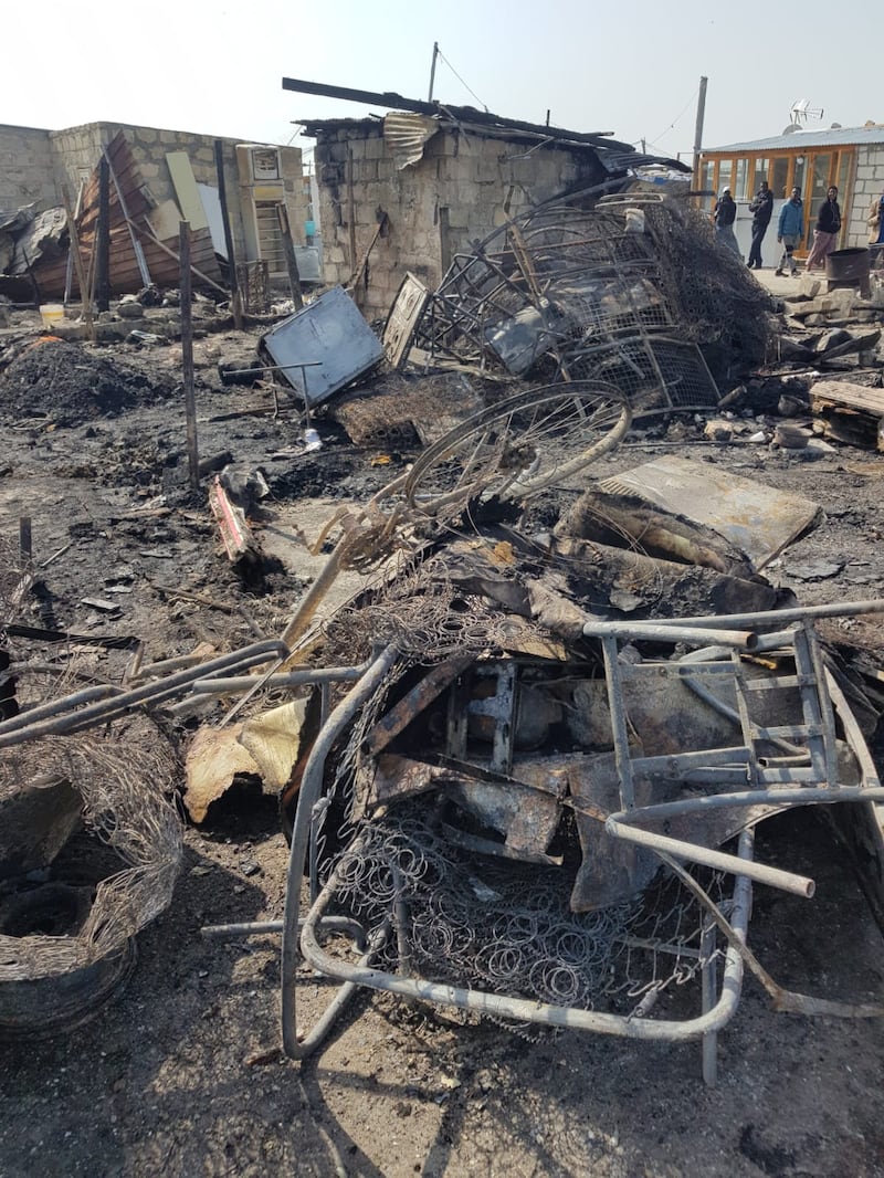 Borgo Mezzanone, la baraccopoli dopo l'incendio 2